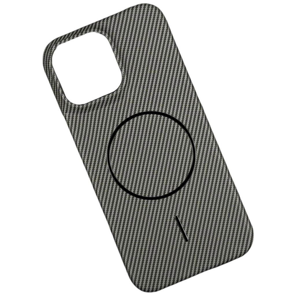 Чохол (накладка) Samsung Galaxy S25 Ultra, Carbon, MagSafe, Сірий - № 1 Чохол (накладка) Samsung Galaxy S25 Ultra, Carbon, MagSafe, Сірий - № 1