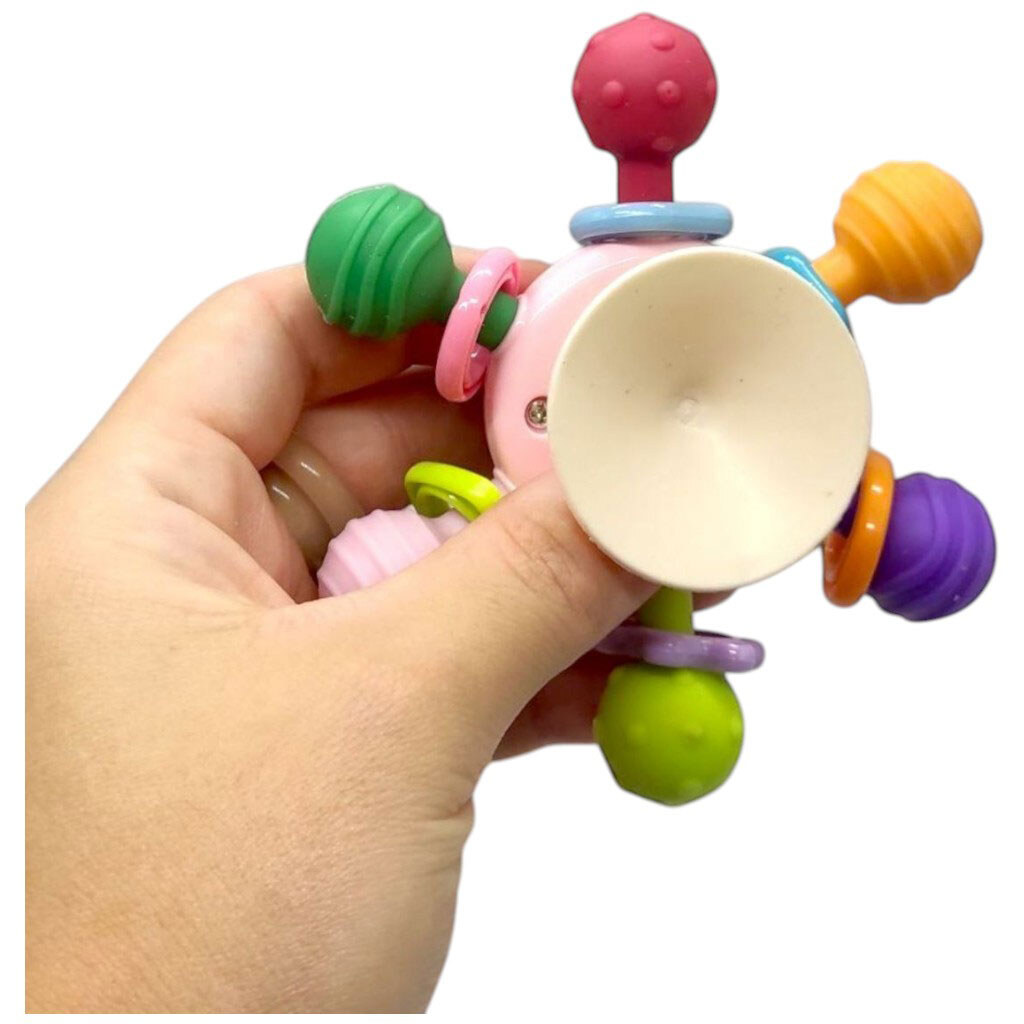 Погремушка-спинер "Кит", резиновые прорезыватели, присоска, в коробке, Mic - № 2 Погремушка-спинер "Кит", резиновые прорезыватели, присоска, в коробке, Mic - № 2