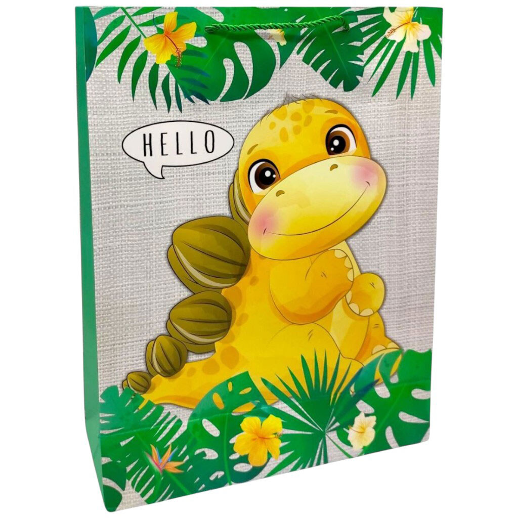 Пакет подарочный "ДИНОЗАВРЫ", 32х26х10 см, ВИД 3, Mic - № 1 Пакет подарочный "ДИНОЗАВРЫ", 32х26х10 см, ВИД 3, Mic - № 1