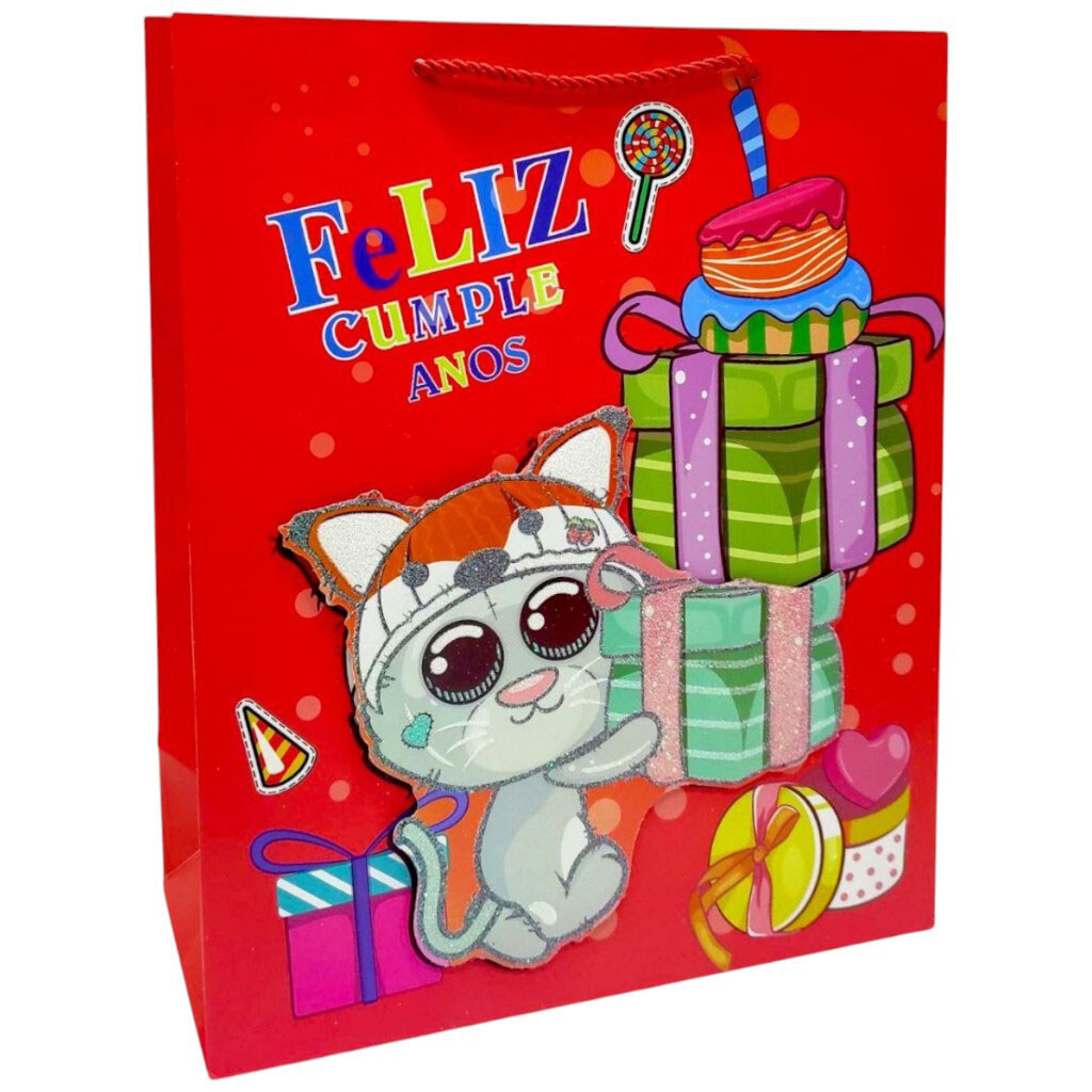 Пакет подарочный "КОТИК", 32х26х12 см, Mic - № 1 Пакет подарочный "КОТИК", 32х26х12 см, Mic - № 1