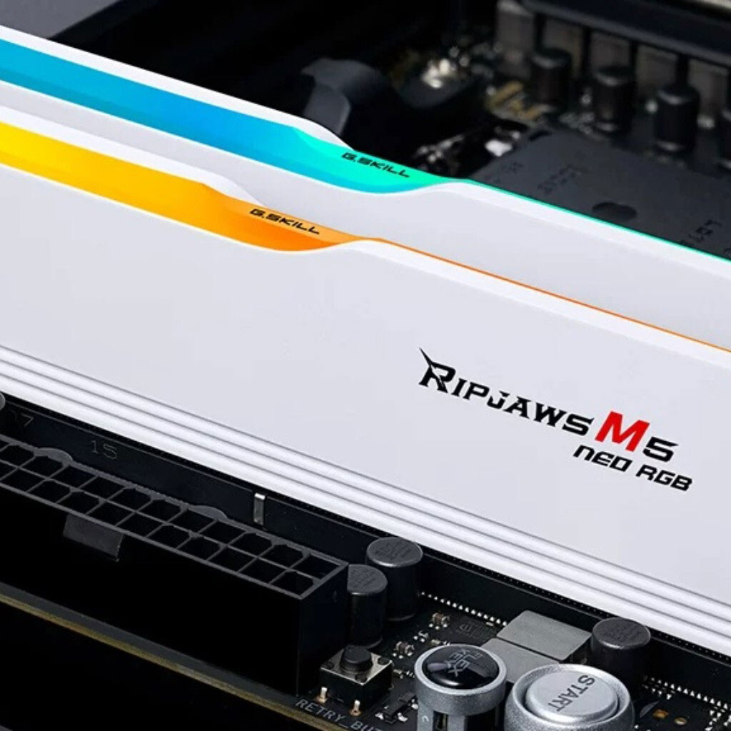 Модуль пам'яті G. Skill Ripjaws M5 Neo RGB, 32 Гб., Білий - № 5 Модуль пам'яті G. Skill Ripjaws M5 Neo RGB, 32 Гб., Білий - № 5