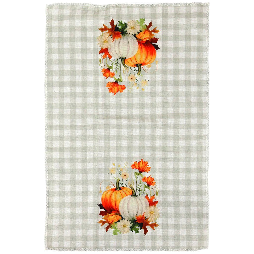 Набор кухонных полотенец микрофибра с осенним принтом, 40х60 см, 2 шт. - № 5 Набор кухонных полотенец микрофибра с осенним принтом, 40х60 см, 2 шт. - № 5