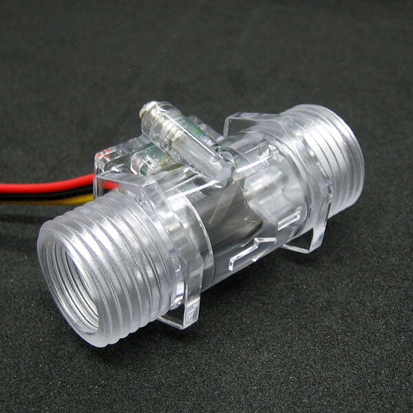 Датчик потоку рідини WaterFlowSensor-YF-S201C-Transparent - № 2 Датчик потоку рідини WaterFlowSensor-YF-S201C-Transparent - № 2