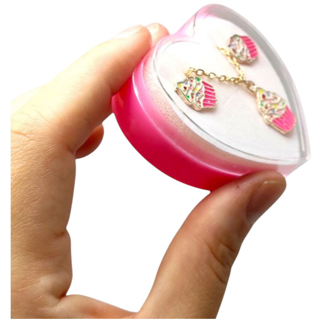 Детский набор украшений: кулон+серьги, с розовым кексиком, Mic - № 2 Детский набор украшений: кулон+серьги, с розовым кексиком, Mic - № 2