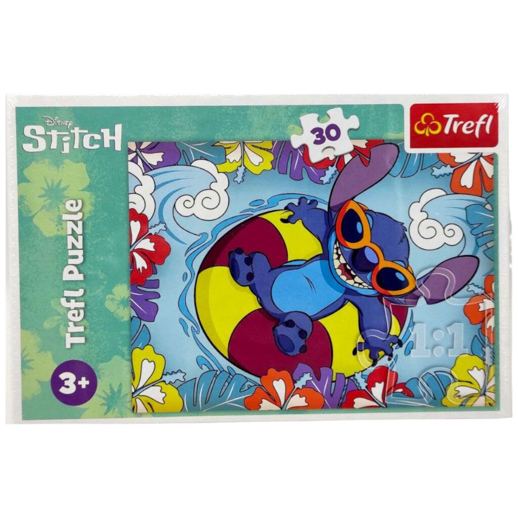 Пазлы "Лило и Стич. В отпуске", 30 эл, Trefl - № 1 Пазлы "Лило и Стич. В отпуске", 30 эл, Trefl - № 1