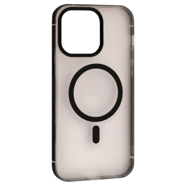 Чохол (накладка) Apple iPhone 15 Pro, Dulero Metal Clear, MagSafe, Чорний - № 1 Чохол (накладка) Apple iPhone 15 Pro, Dulero Metal Clear, MagSafe, Чорний - № 1