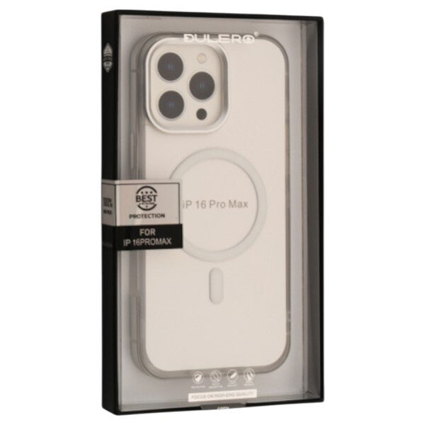 Чохол (накладка) Apple iPhone 15 Pro, Dulero Metal Clear, MagSafe, Чорний - № 2 Чохол (накладка) Apple iPhone 15 Pro, Dulero Metal Clear, MagSafe, Чорний - № 2