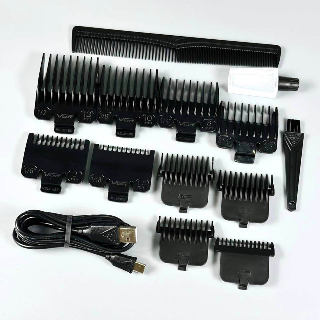 Машинка для стрижки VGR V-197 / 995, Черный - № 6 Машинка для стрижки VGR V-197 / 995, Черный - № 6