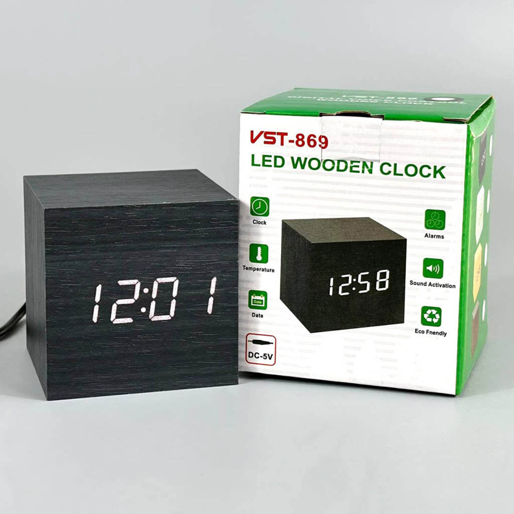 Часы VST-869-6, Черный - № 8 Часы VST-869-6, Черный - № 8