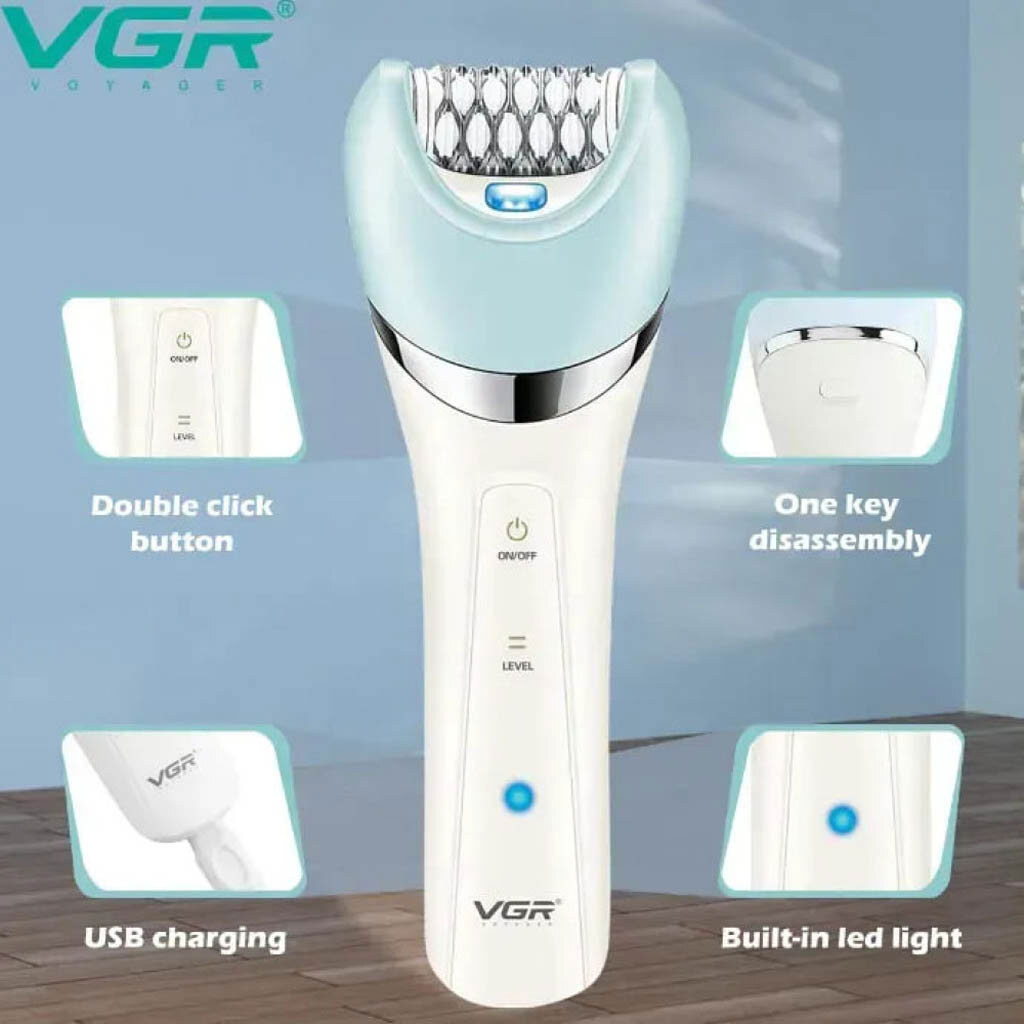 Эпилятор VGR V-703, Зеленый - № 5 Эпилятор VGR V-703, Зеленый - № 5