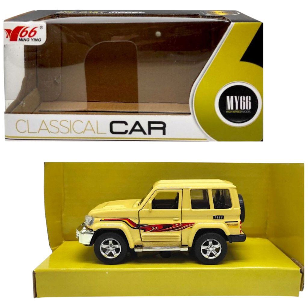 Металлическая инерционная машинка "Джип", Ming Ying - № 1 Металлическая инерционная машинка "Джип", Ming Ying - № 1