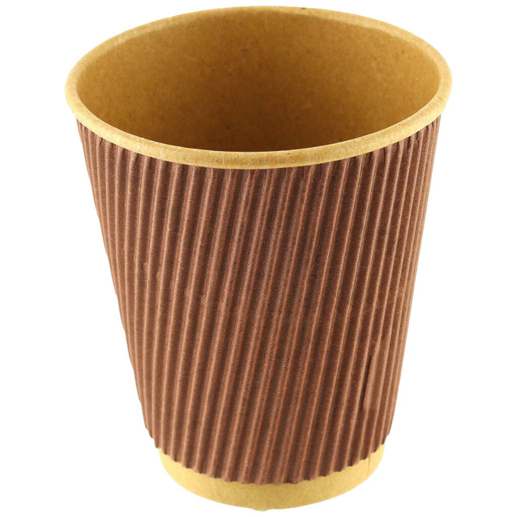 Набір стаканів паперових двошарових гофрованих ECO FUTURE шоколад, 250 мл х 6 шт/уп - № 2 Набір стаканів паперових двошарових гофрованих ECO FUTURE шоколад, 250 мл х 6 шт/уп - № 2