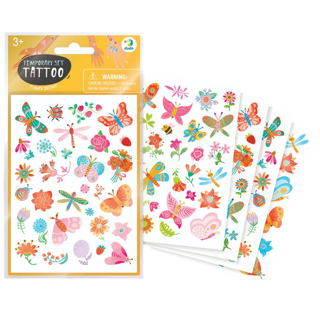 Набір татуювань тимчасових дитячих, мікс, Dodo - № 1 Набір татуювань тимчасових дитячих, мікс, Dodo - № 1