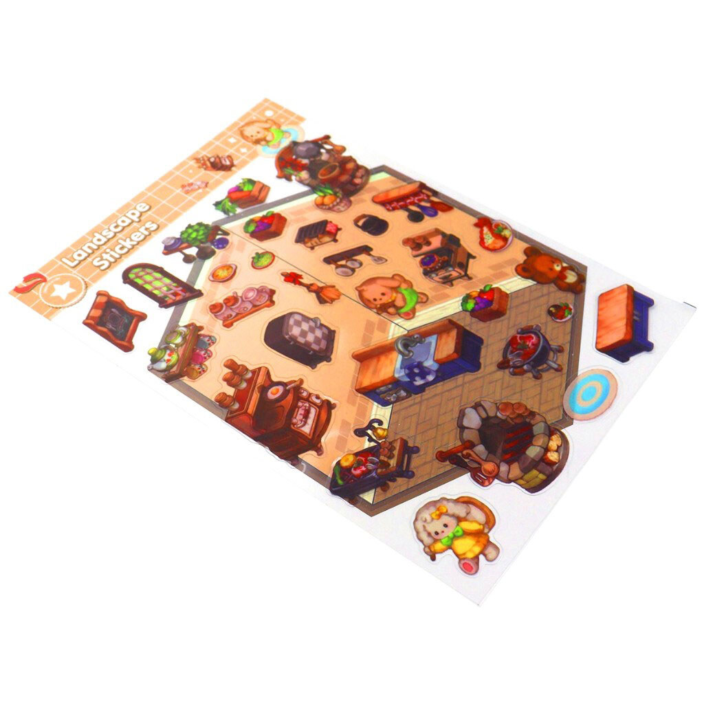 Наклейки детские 3D Устрой помещение микс 12,5х17 см (43054) - № 3 Наклейки детские 3D Устрой помещение микс 12,5х17 см (43054) - № 3