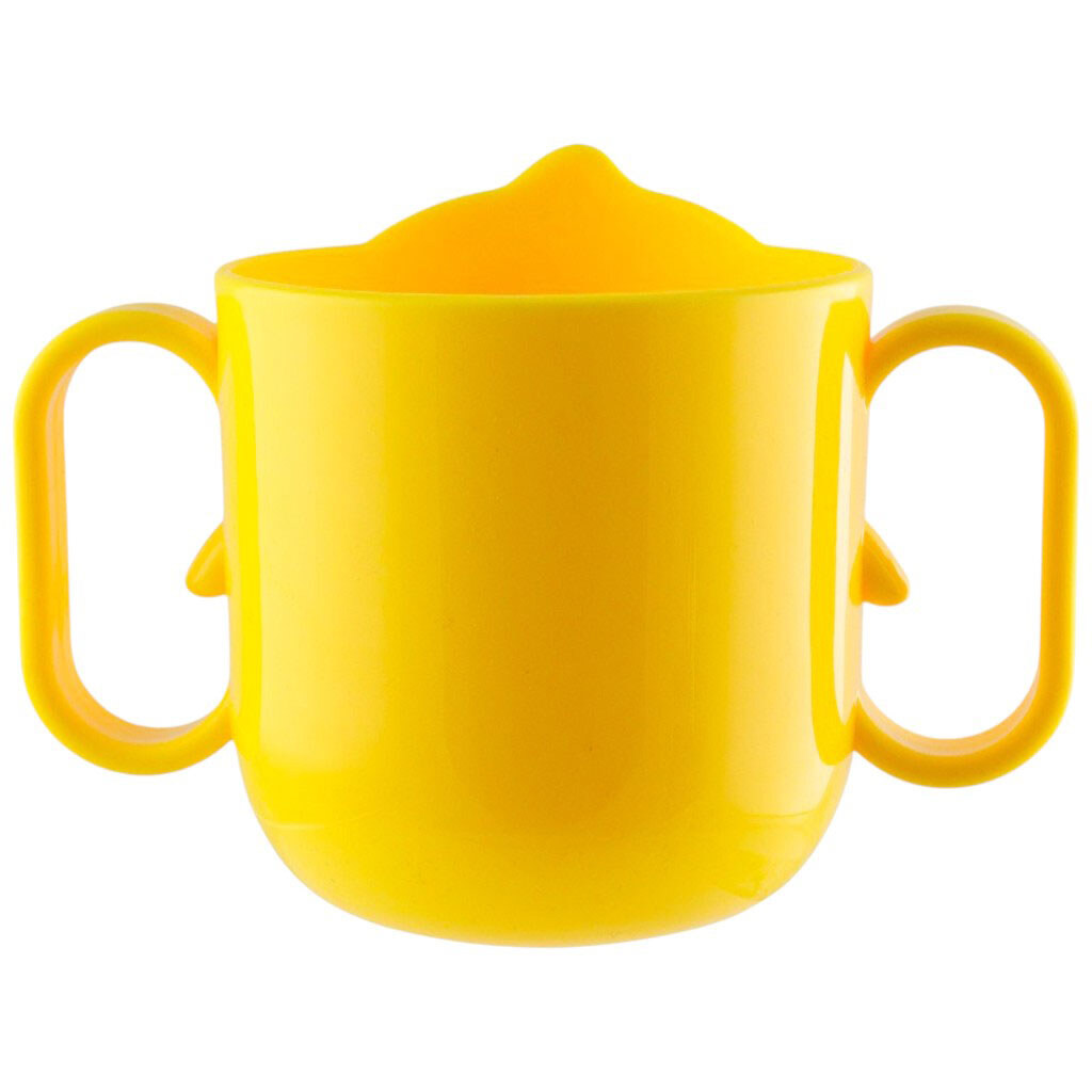 Чашка дитяча пластикова з двома ручками Каченя - № 2 Чашка дитяча пластикова з двома ручками Каченя - № 2