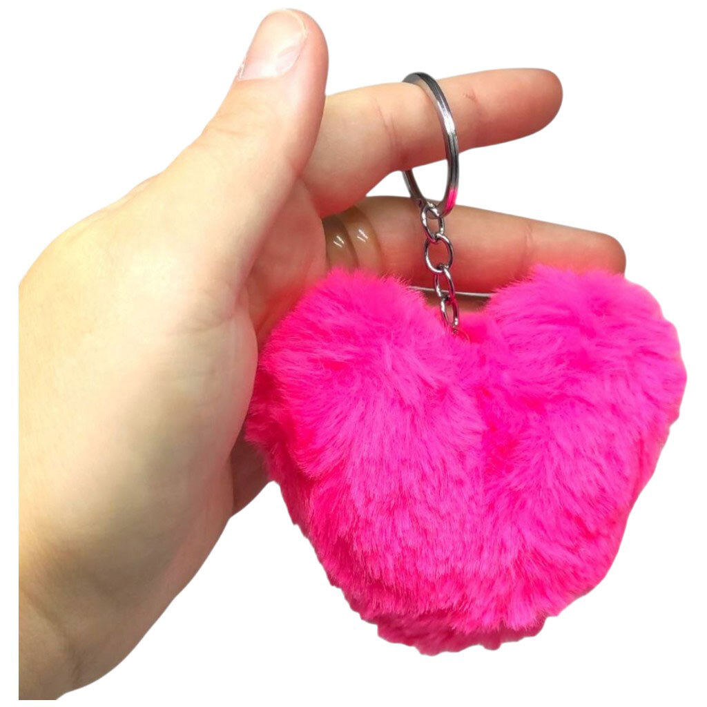 Брелок "Сердце" меховое, Mic - № 2 Брелок "Сердце" меховое, Mic - № 2