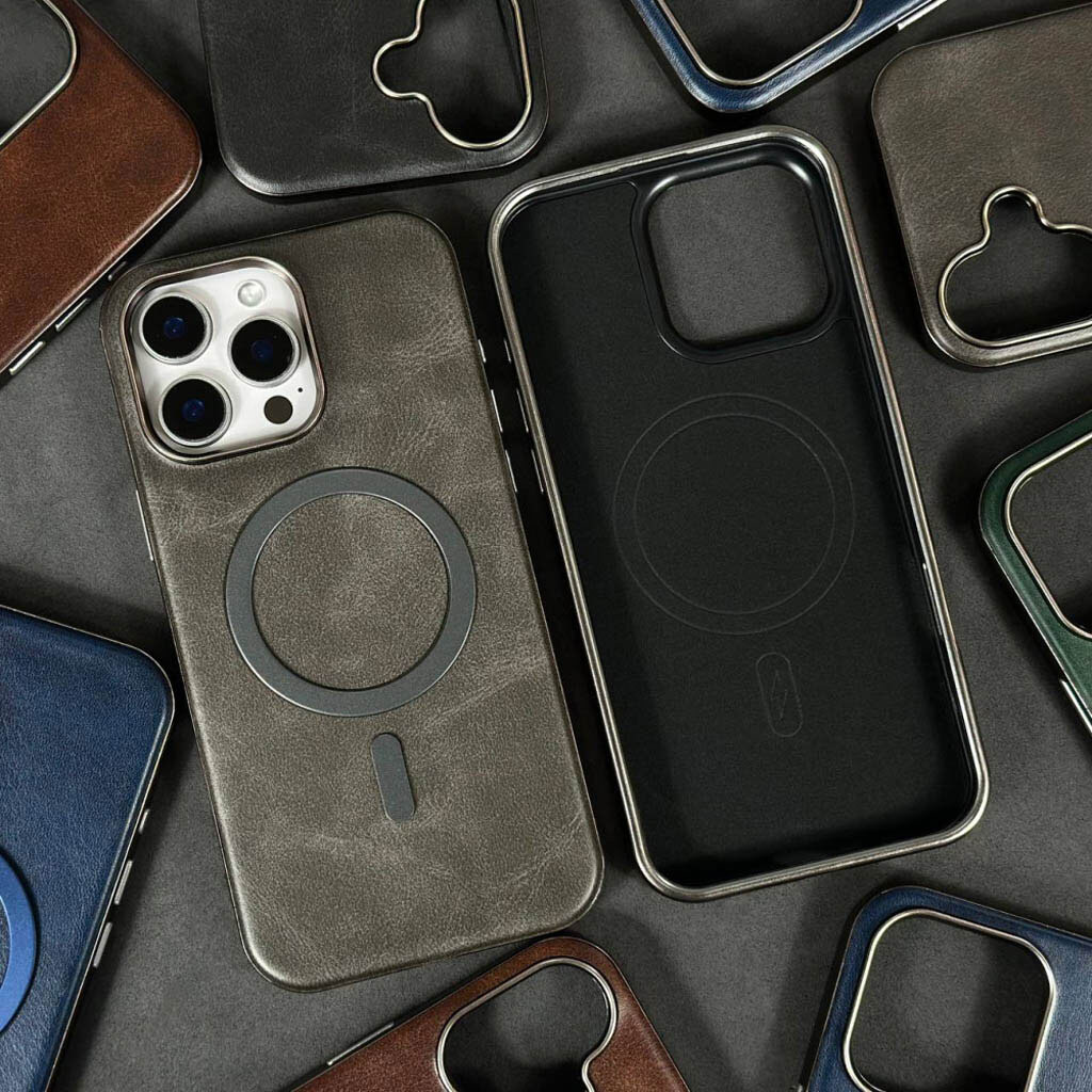 Чохол (накладка) Apple iPhone 11, Leather Magnetic Metal Frame, MagSafe, Синій - № 3 Чохол (накладка) Apple iPhone 11, Leather Magnetic Metal Frame, MagSafe, Синій - № 3