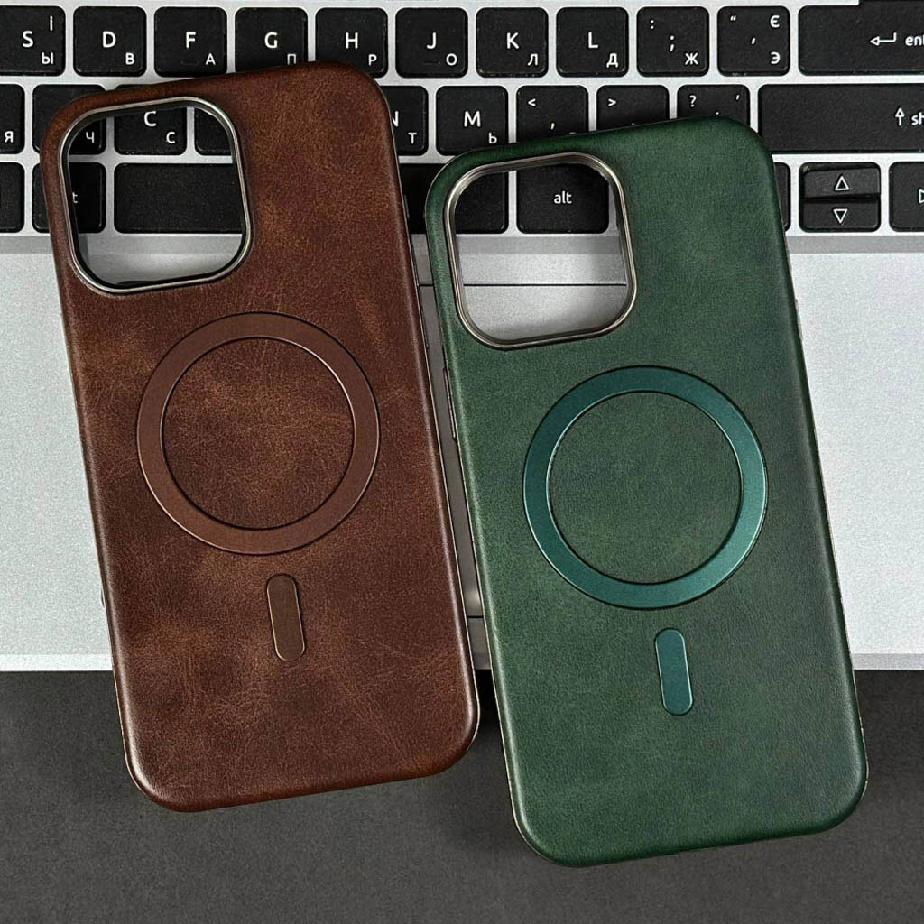 Чохол (накладка) Apple iPhone 11, Leather Magnetic Metal Frame, MagSafe, Синій - № 6 Чохол (накладка) Apple iPhone 11, Leather Magnetic Metal Frame, MagSafe, Синій - № 6