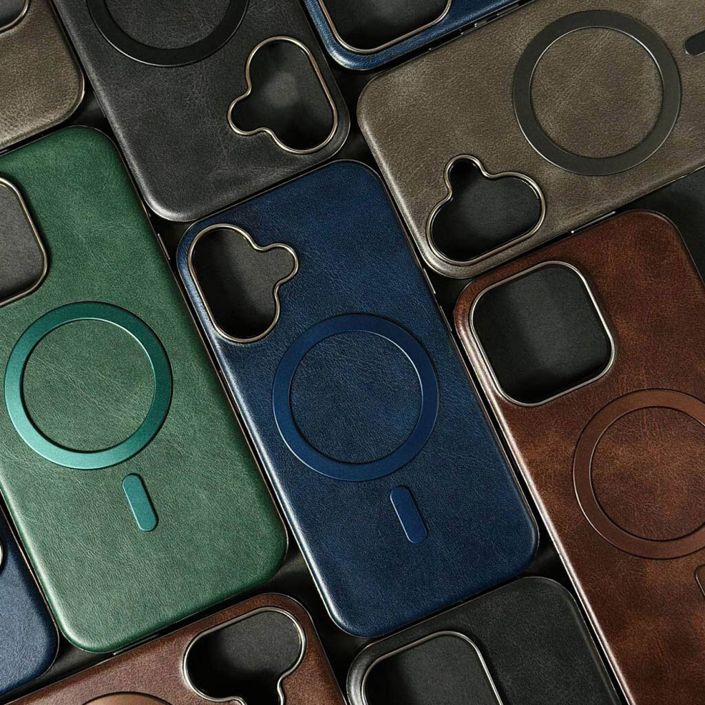 Чохол (накладка) Apple iPhone 11, Leather Magnetic Metal Frame, MagSafe, Синій - № 7 Чохол (накладка) Apple iPhone 11, Leather Magnetic Metal Frame, MagSafe, Синій - № 7