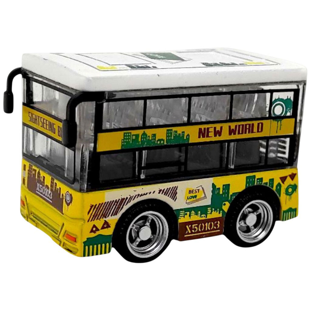 Автобус металлический инерционный, Mic - № 1 Автобус металлический инерционный, Mic - № 1