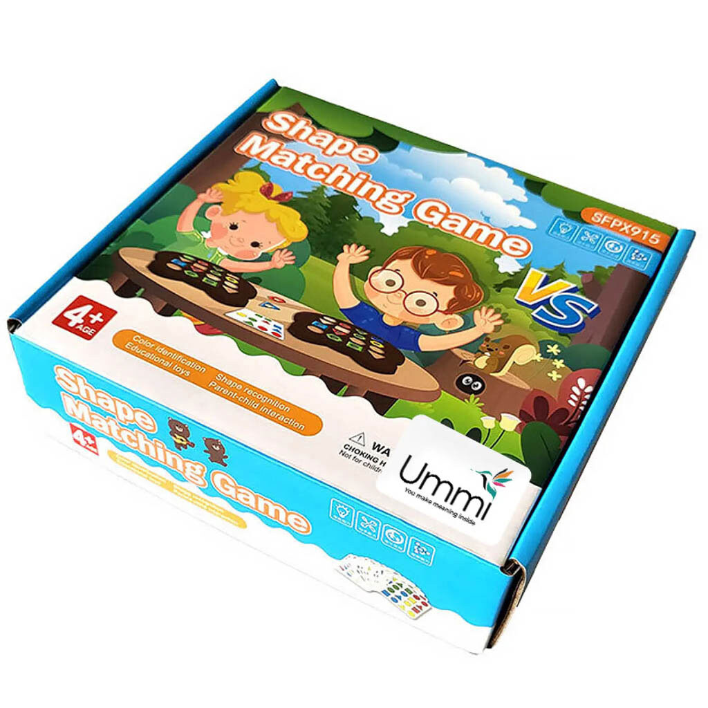 Настольная интерактивная игра Ummi Shape Matching Game, Разноцветный - № 3 Настольная интерактивная игра Ummi Shape Matching Game, Разноцветный - № 3
