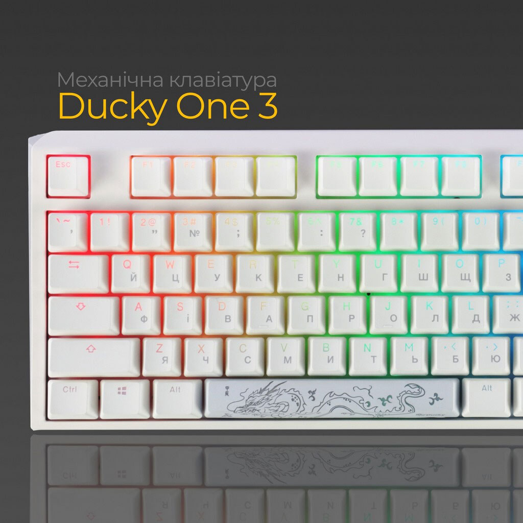 Клавиатура Ducky One 3 Cherry MX, Белый - № 3 Клавиатура Ducky One 3 Cherry MX, Белый - № 3