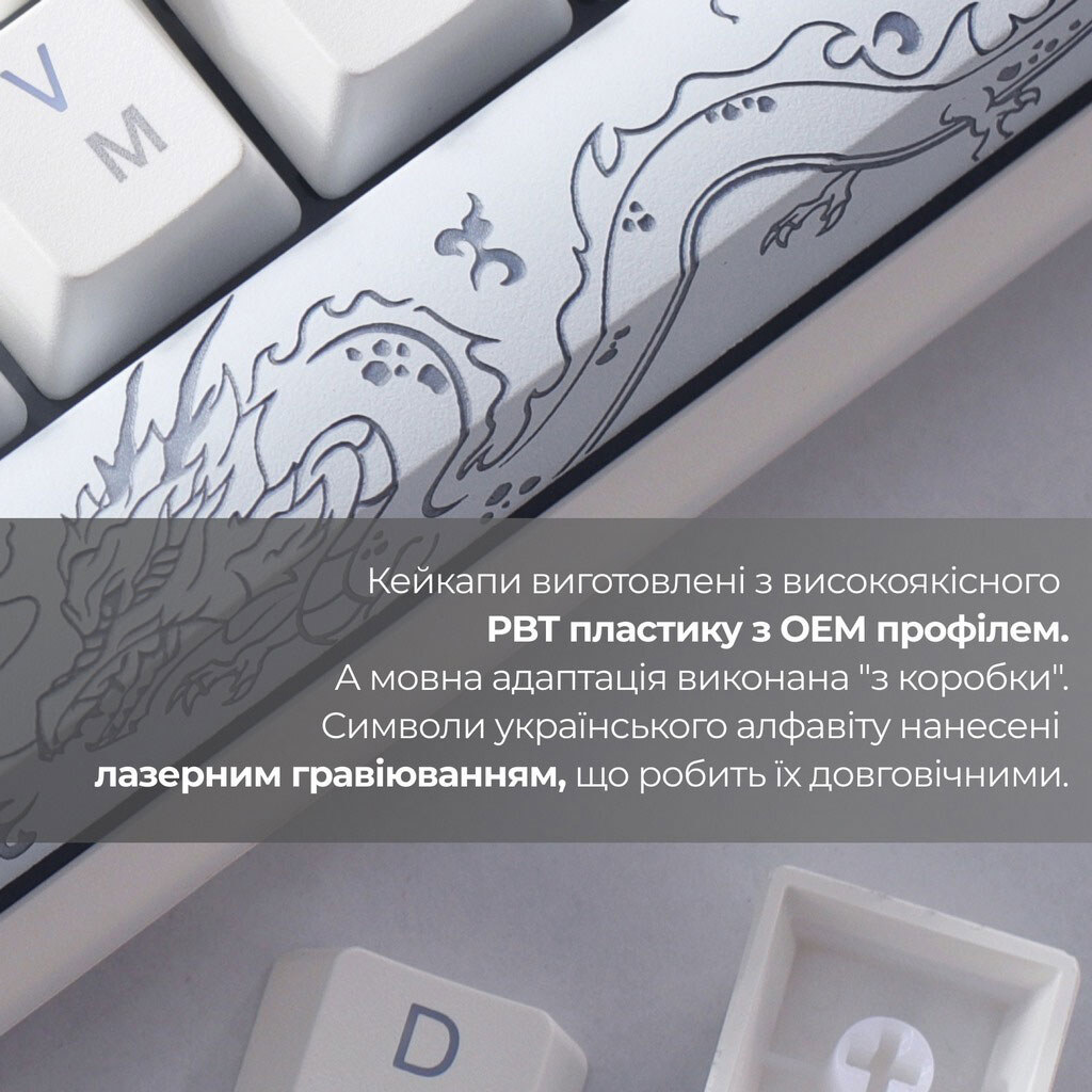 Клавиатура Ducky One 3 Cherry MX, Белый - № 6 Клавиатура Ducky One 3 Cherry MX, Белый - № 6