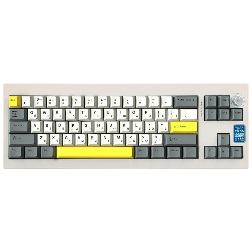 Клавиатура Epomaker Shadow-X 70%, Белый - № 1 Клавиатура Epomaker Shadow-X 70%, Белый - № 1