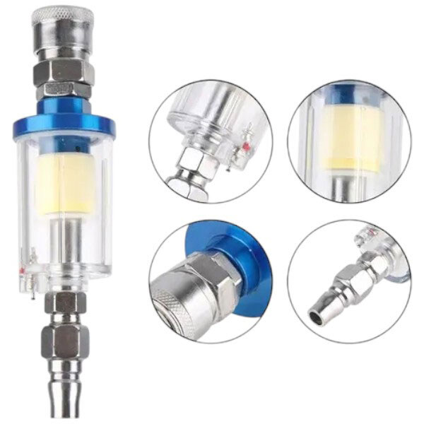 Фильтр влаго маслоотделитель для краскопульта и компрессора 1/4 - № 3 Фильтр влаго маслоотделитель для краскопульта и компрессора 1/4 - № 3