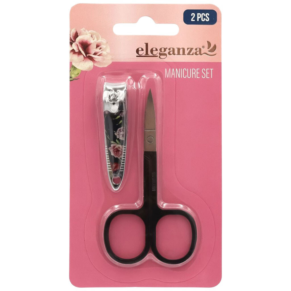 Набір інструментів для манікюру Eleganza: ножиці, кніпсер - № 4 Набір інструментів для манікюру Eleganza: ножиці, кніпсер - № 4