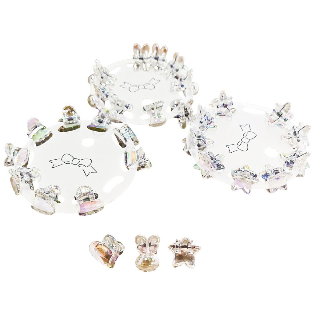 Набор крабов для волос пластиковые фигурные, 10 шт. - № 2 Набор крабов для волос пластиковые фигурные, 10 шт. - № 2