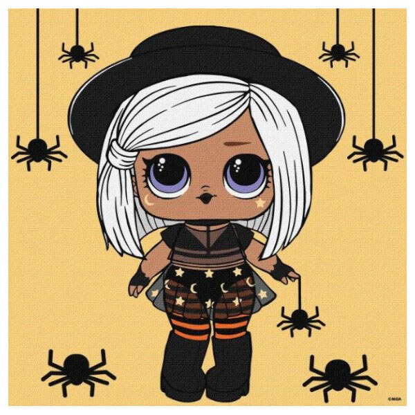Картина по номерам "L.O.L. Surprise! Witchay Babay", 25x25см, Ідейка - № 1 Картина по номерам "L.O.L. Surprise! Witchay Babay", 25x25см, Ідейка - № 1