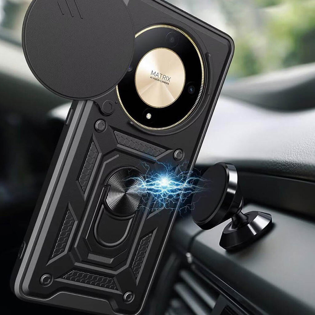 Чохол (накладка) Huawei Honor Magic 6 Lite, BeCover Military, Чорний - № 3 Чохол (накладка) Huawei Honor Magic 6 Lite, BeCover Military, Чорний - № 3