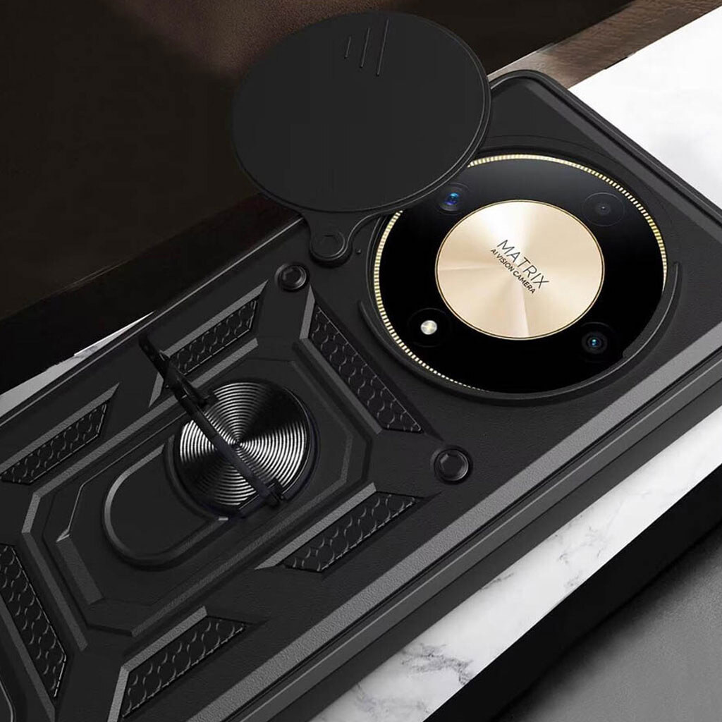 Чохол (накладка) Huawei Honor Magic 6 Lite, BeCover Military, Чорний - № 4 Чохол (накладка) Huawei Honor Magic 6 Lite, BeCover Military, Чорний - № 4