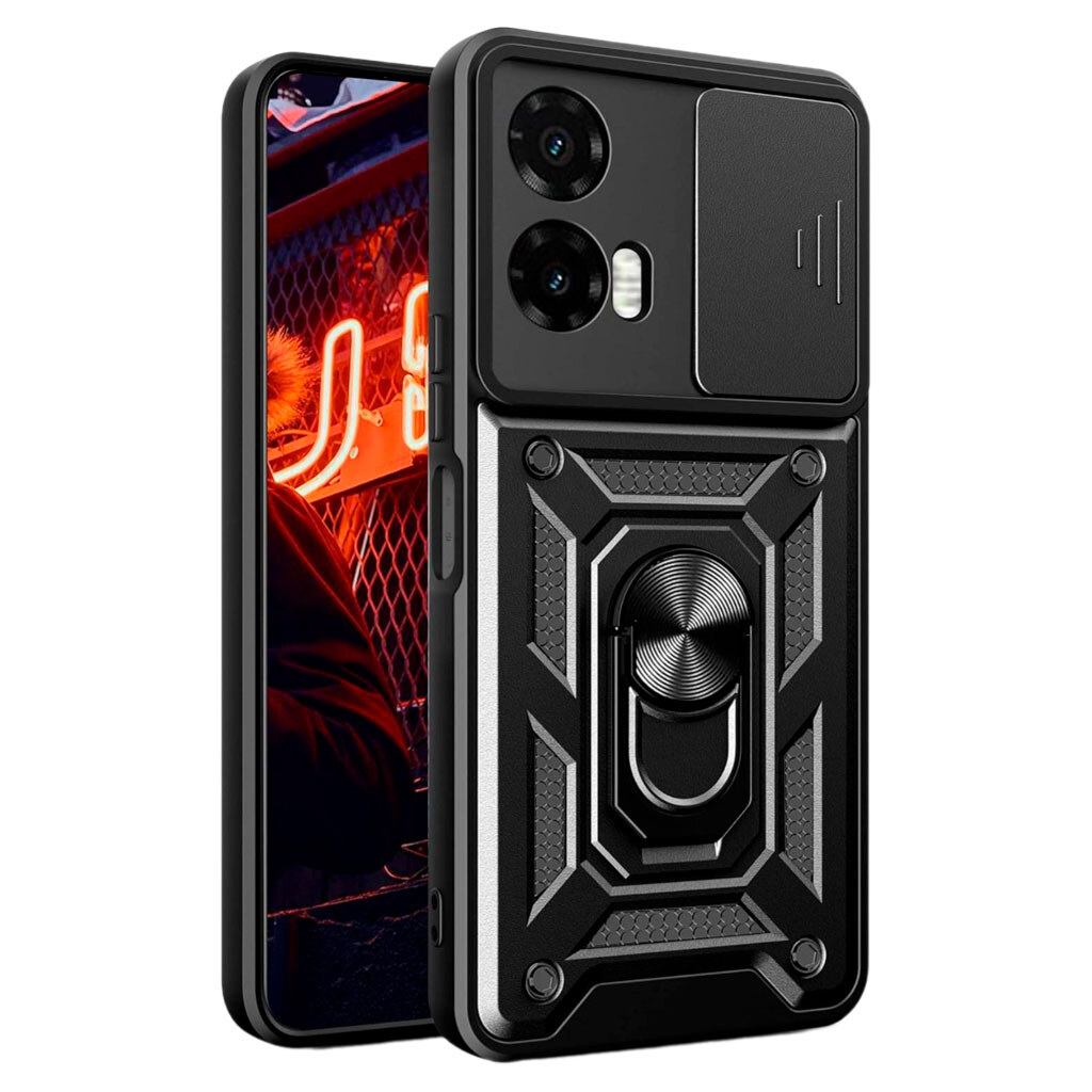 Чехол (накладка) Motorola Moto G35, BeCover Military, Черный - № 1 Чехол (накладка) Motorola Moto G35, BeCover Military, Черный - № 1