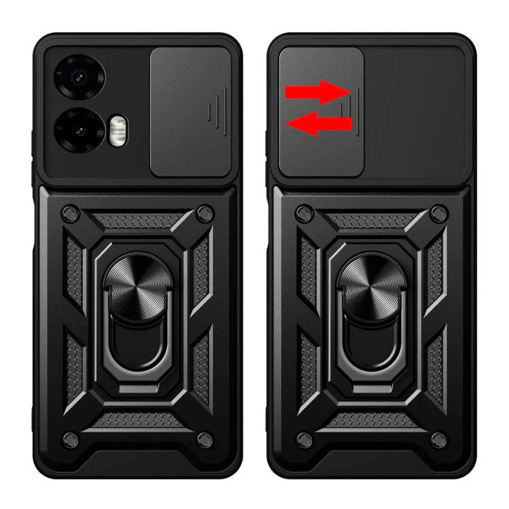 Чехол (накладка) Motorola Moto G35, BeCover Military, Черный - № 2 Чехол (накладка) Motorola Moto G35, BeCover Military, Черный - № 2