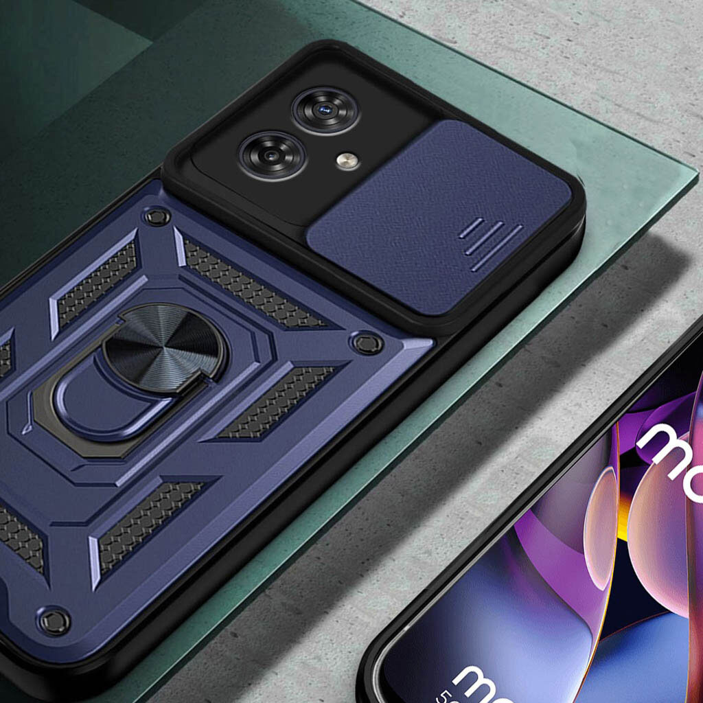 Чехол (накладка) Motorola Moto G54, BeCover Military, Синий - № 3 Чехол (накладка) Motorola Moto G54, BeCover Military, Синий - № 3