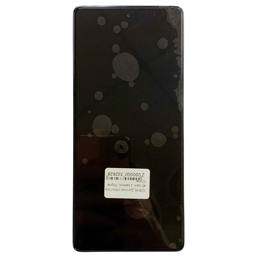 Дисплей (экран) Infinix Note 40, Original (PRC), С сенсорным стеклом, С рамкой, Черный - № 1 Дисплей (экран) Infinix Note 40, Original (PRC), С сенсорным стеклом, С рамкой, Черный - № 1