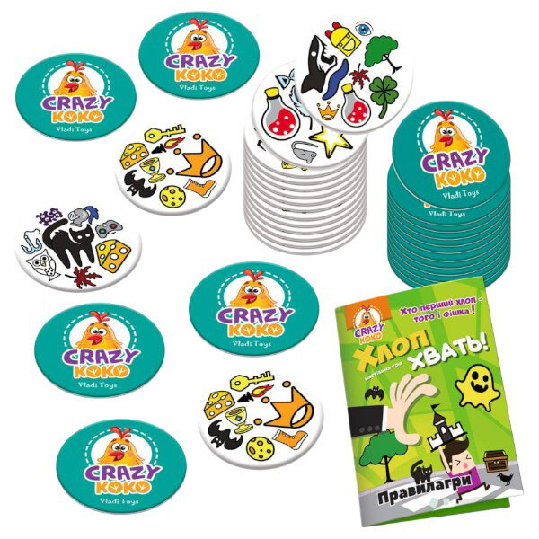 Игра настольная, развлекательная "Хлоп! Хвать!", Vladi Toys - № 3 Игра настольная, развлекательная "Хлоп! Хвать!", Vladi Toys - № 3