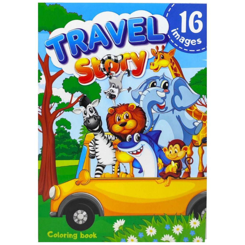 Раскраска "TRAVEL STORY", 210х297 мм, Art Studio Of Happiness - № 1 Раскраска "TRAVEL STORY", 210х297 мм, Art Studio Of Happiness - № 1
