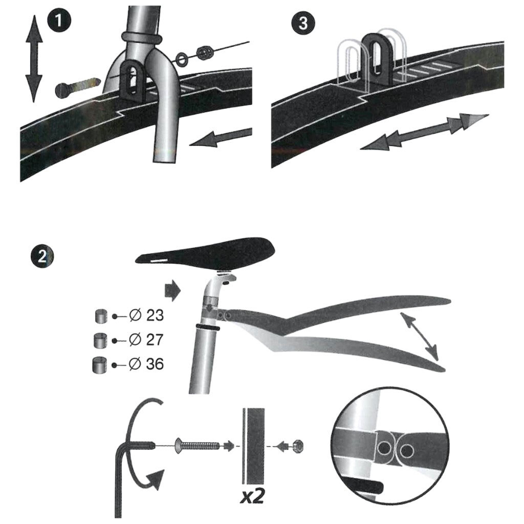 Набор крыльев велосипедных пластиковых DUNLOP, 2 шт. - № 9 Набор крыльев велосипедных пластиковых DUNLOP, 2 шт. - № 9
