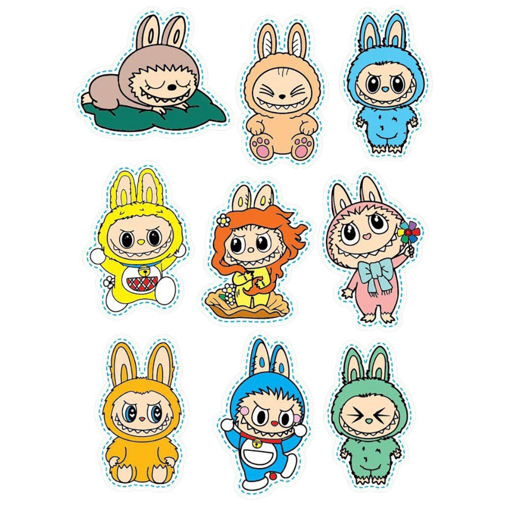 Стикерпаки прозрачные серия "Лабубу" - № 1 Стикерпаки прозрачные серия "Лабубу" - № 1