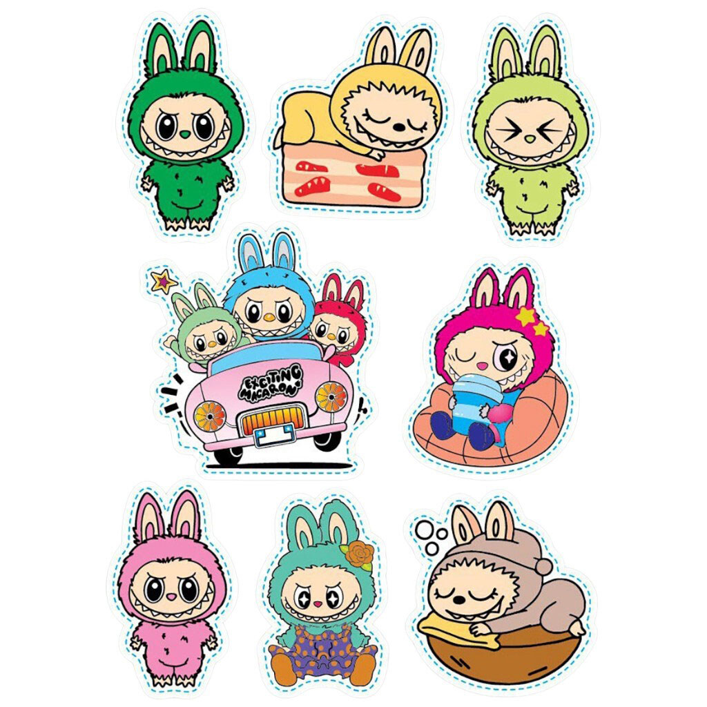 Стикерпаки прозрачные серия "Лабубу" - № 4 Стикерпаки прозрачные серия "Лабубу" - № 4