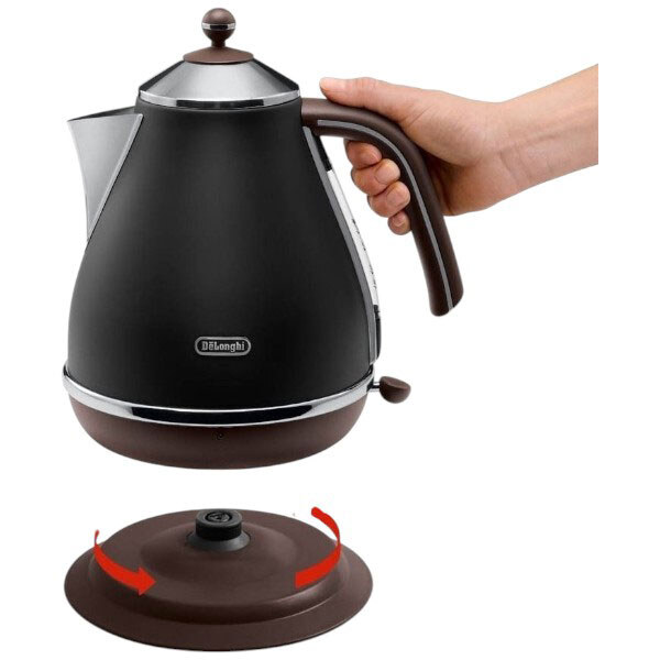 Електрочайник Delonghi KBOV 2001.BK, Чорний - № 3 Електрочайник Delonghi KBOV 2001.BK, Чорний - № 3