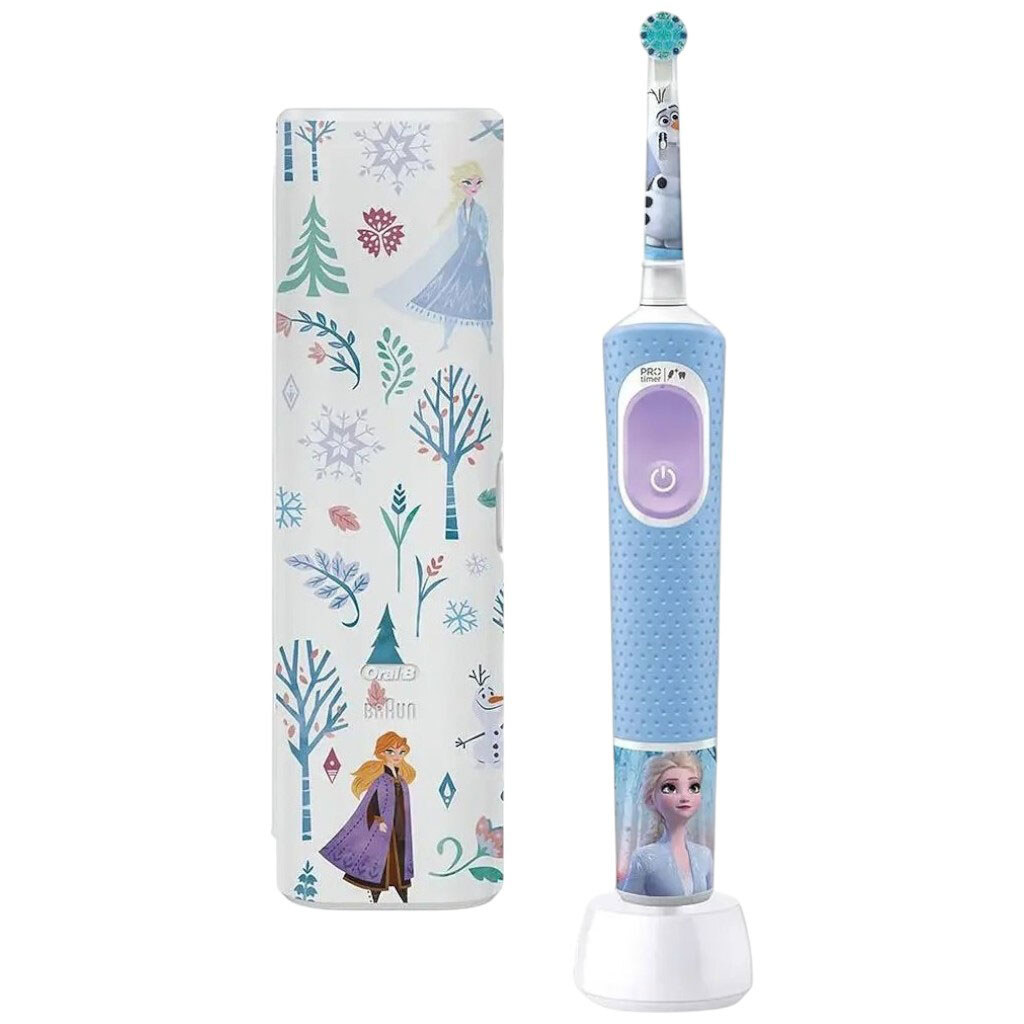 Електрична зубна щітка Braun Oral-B Pro Kids D103.413.2KX Frozen, Блакитний - № 1 Електрична зубна щітка Braun Oral-B Pro Kids D103.413.2KX Frozen, Блакитний - № 1