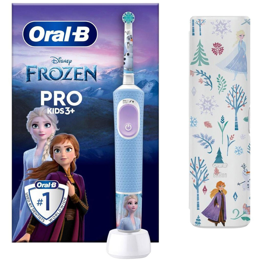 Електрична зубна щітка Braun Oral-B Pro Kids D103.413.2KX Frozen, Блакитний - № 2 Електрична зубна щітка Braun Oral-B Pro Kids D103.413.2KX Frozen, Блакитний - № 2