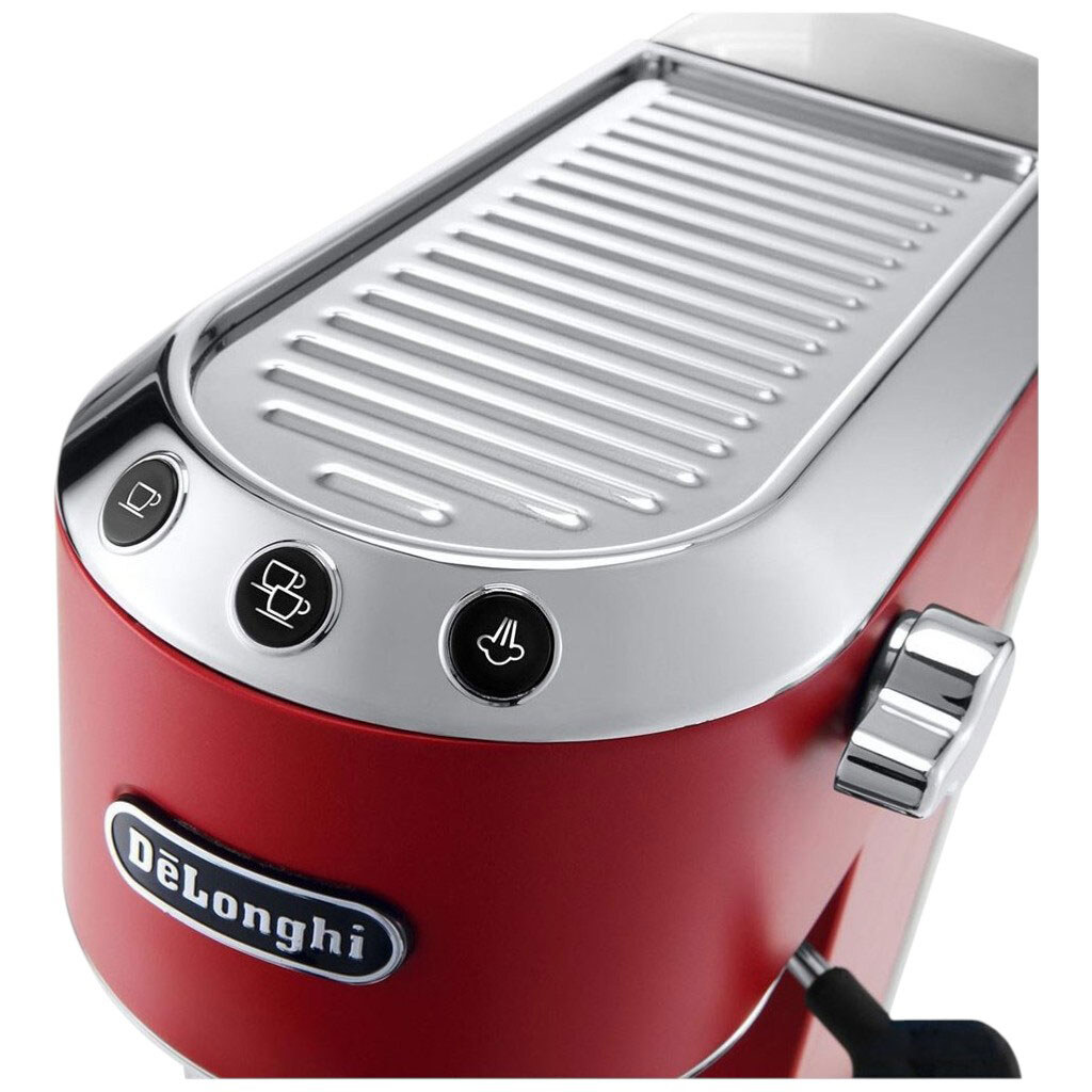 Кавоварка ріжкова Delonghi EC 685 R Dedica, Червоний - № 4 Кавоварка ріжкова Delonghi EC 685 R Dedica, Червоний - № 4