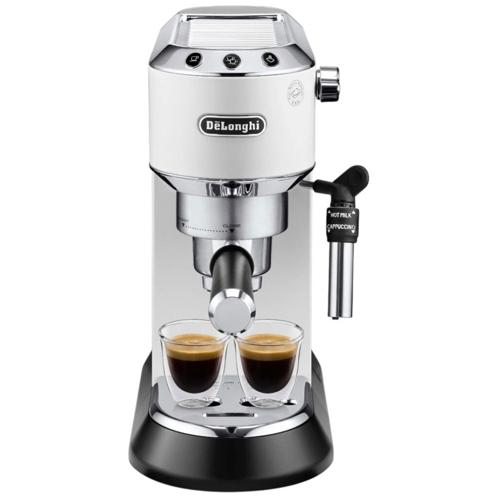 Кофеварка рожковая Delonghi EC 685.W Dedica, Белый - № 1 Кофеварка рожковая Delonghi EC 685.W Dedica, Белый - № 1