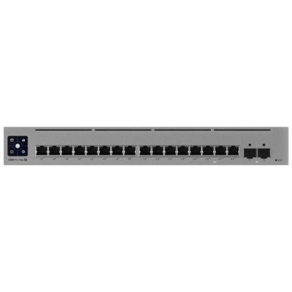 Комутатор Ubiquiti UniFi USW-Pro-Max-16-PoE, Сірий - № 1 Комутатор Ubiquiti UniFi USW-Pro-Max-16-PoE, Сірий - № 1