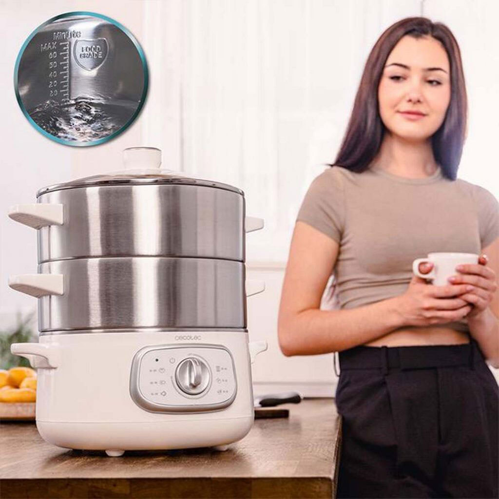 Пароварка Cecotec Vapovita SteelPot, Белый - № 4 Пароварка Cecotec Vapovita SteelPot, Белый - № 4